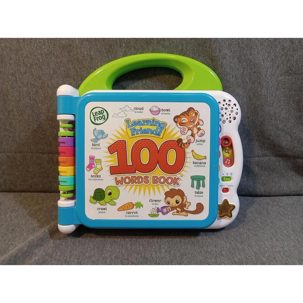Leapfrog Learning Friends 100 Words Book Toddler Multi English Spanish Songs